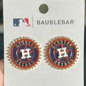 BaubleBar Gold and Blue Astro Earrings